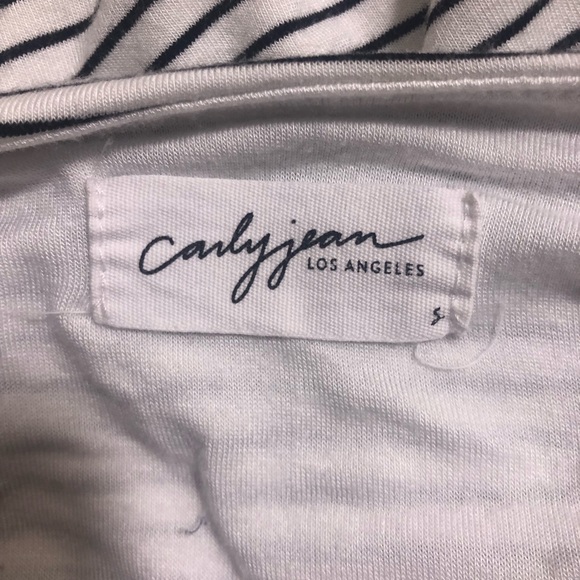 Form fitting Carly Jean top. White with black stripes. Only wore a few times. - Picture 3 of 4